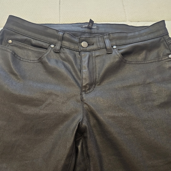 Black Vegan Leather Pants - Picture 3 of 6